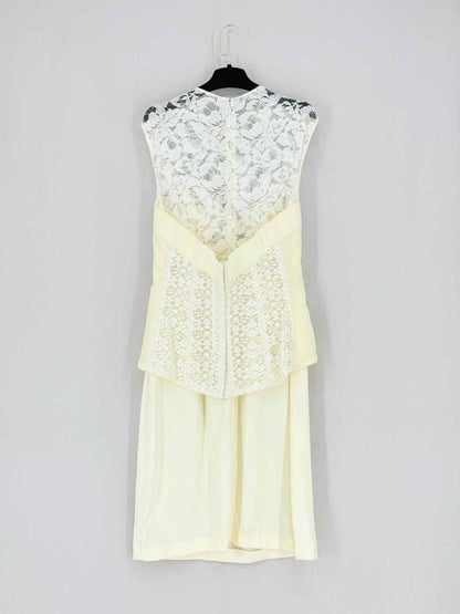 Pre - loved STELLA MCCARTNEY Cream Size US 8 Knee Length Dress at Reems Closet