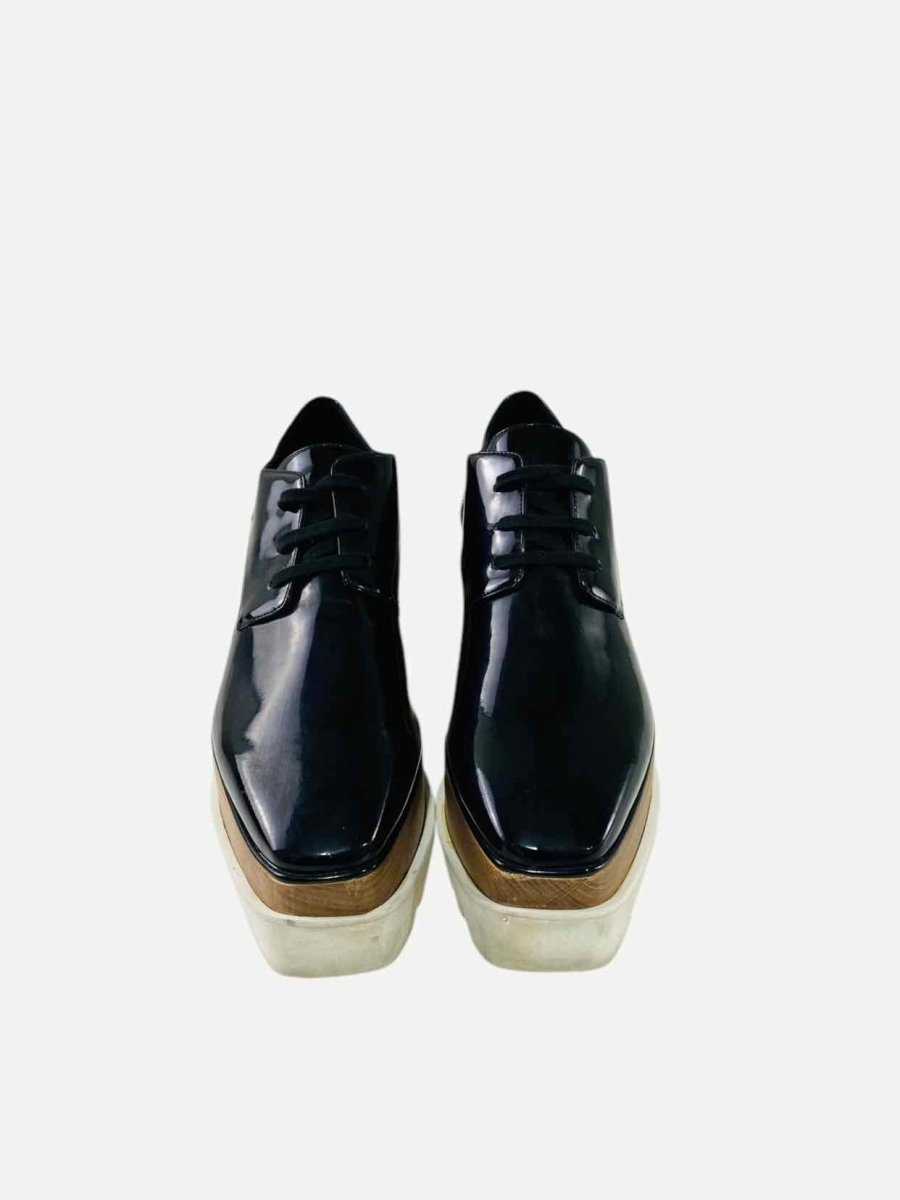 Pre - loved STELLA MCCARTNEY Elyse Black Brogues 40 at Reems Closet