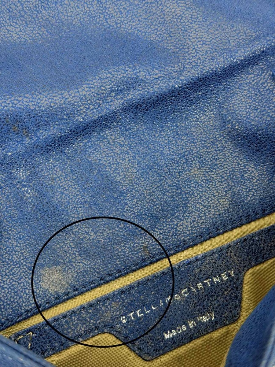 Pre - loved STELLA MCCARTNEY Falabella Flap Blue Crossbody at Reems Closet