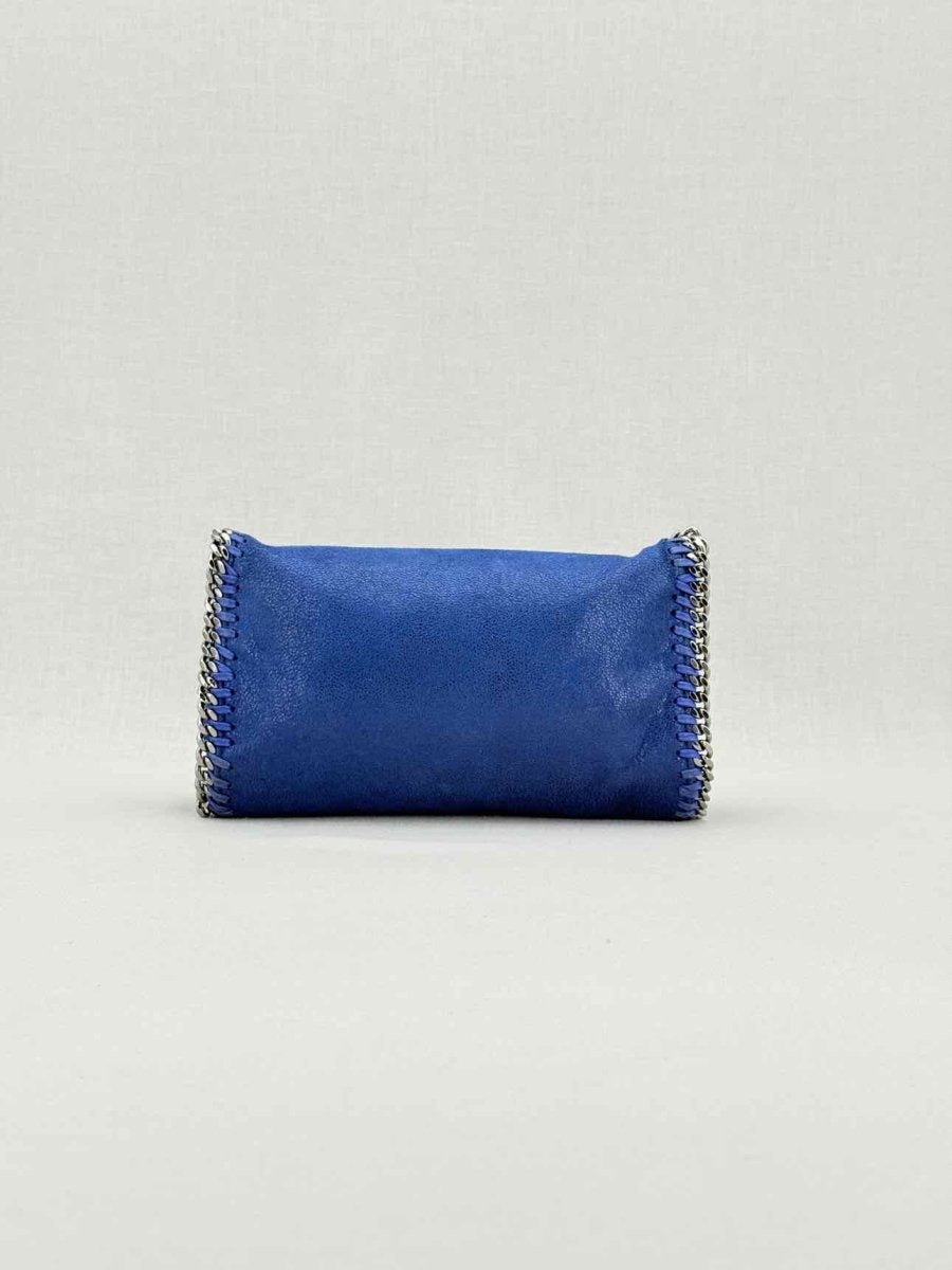 Pre - loved STELLA MCCARTNEY Falabella Flap Blue Crossbody at Reems Closet