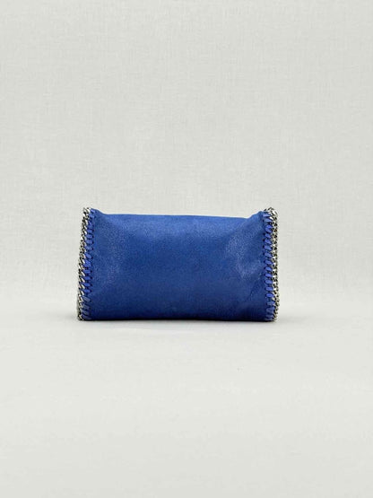 Pre - loved STELLA MCCARTNEY Falabella Flap Blue Crossbody at Reems Closet