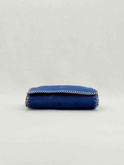 Pre - loved STELLA MCCARTNEY Falabella Flap Blue Crossbody at Reems Closet