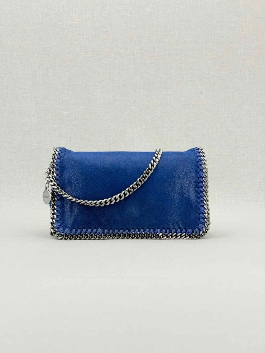 Pre - loved STELLA MCCARTNEY Falabella Flap Blue Crossbody at Reems Closet