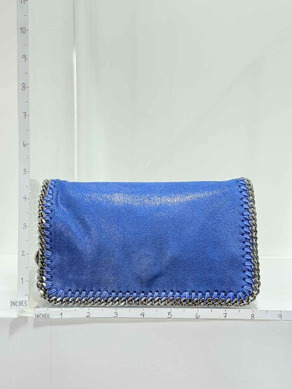 Pre - loved STELLA MCCARTNEY Falabella Flap Blue Crossbody at Reems Closet