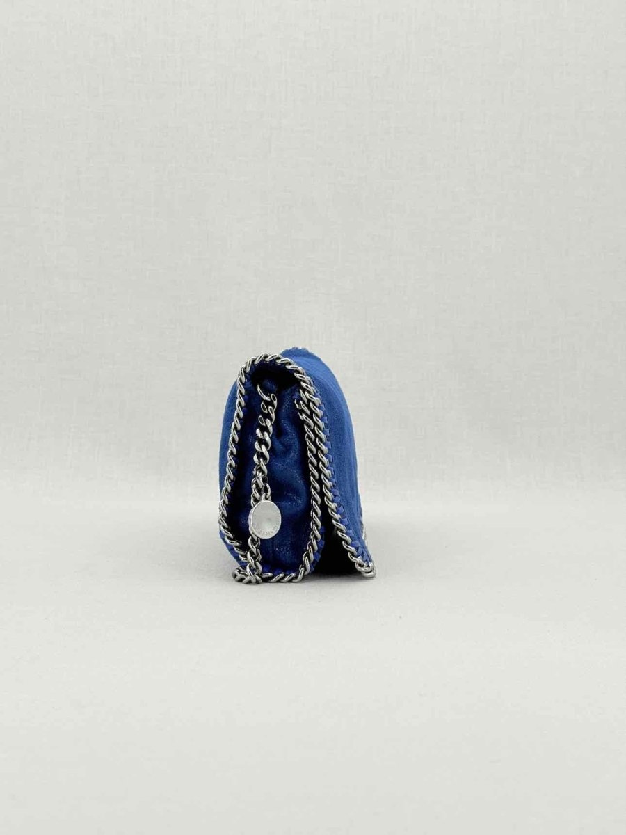 Pre - loved STELLA MCCARTNEY Falabella Flap Blue Crossbody at Reems Closet