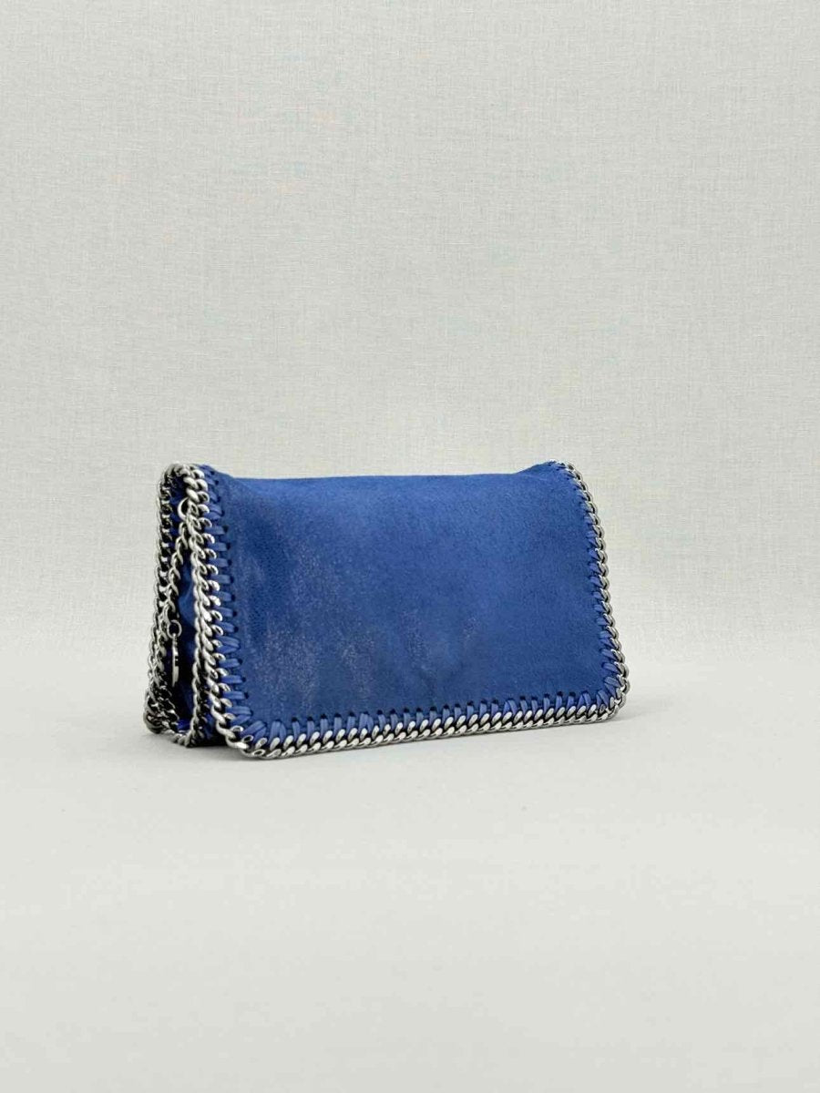 Pre - loved STELLA MCCARTNEY Falabella Flap Blue Crossbody at Reems Closet