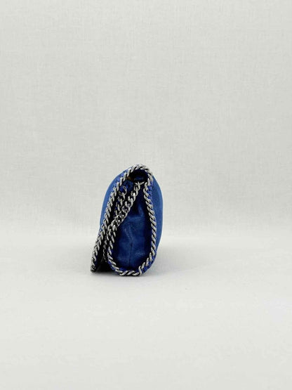 Pre - loved STELLA MCCARTNEY Falabella Flap Blue Crossbody at Reems Closet