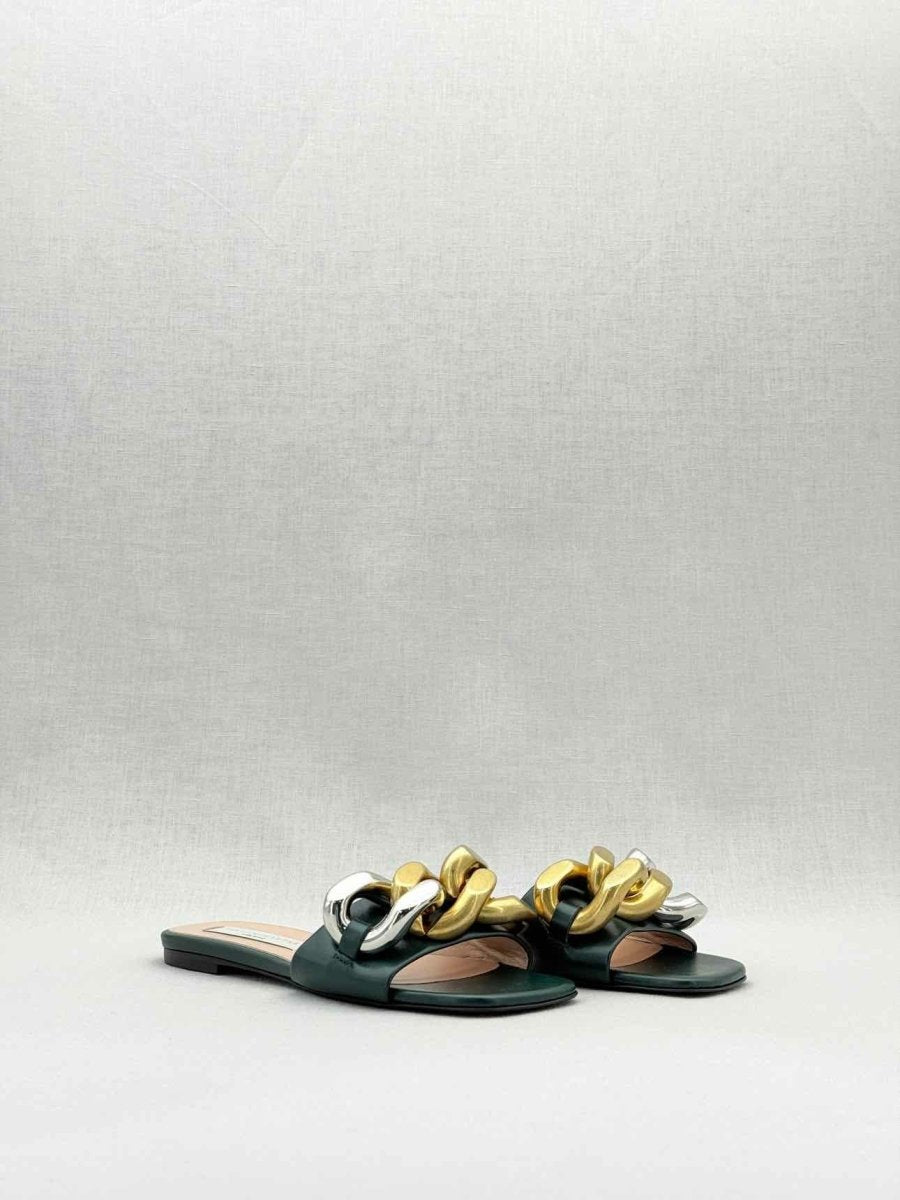 Pre - loved STELLA MCCARTNEY Falabella Green Size EU 36 Sandals at Reems Closet