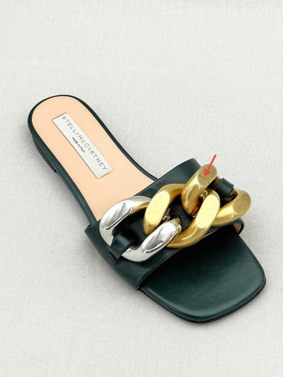 Pre - loved STELLA MCCARTNEY Falabella Green Size EU 36 Sandals at Reems Closet