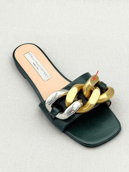 Pre - loved STELLA MCCARTNEY Falabella Green Size EU 36 Sandals at Reems Closet