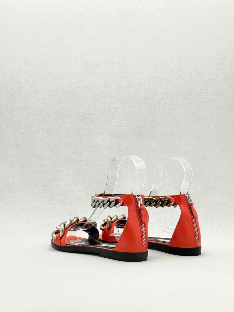 Pre - loved STELLA MCCARTNEY Falabella Orange Size EU 37 Sandals at Reems Closet