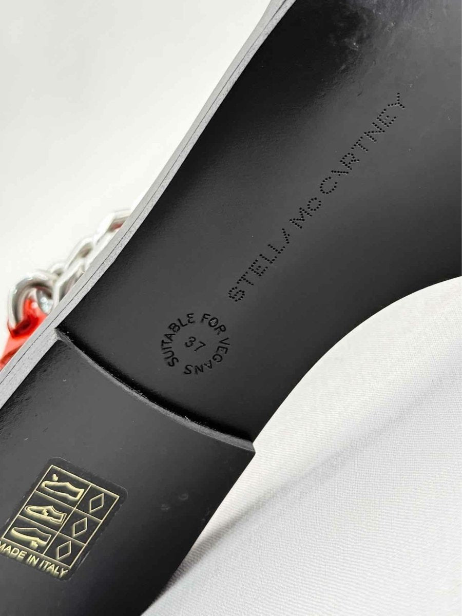 Pre - loved STELLA MCCARTNEY Falabella Orange Size EU 37 Sandals at Reems Closet