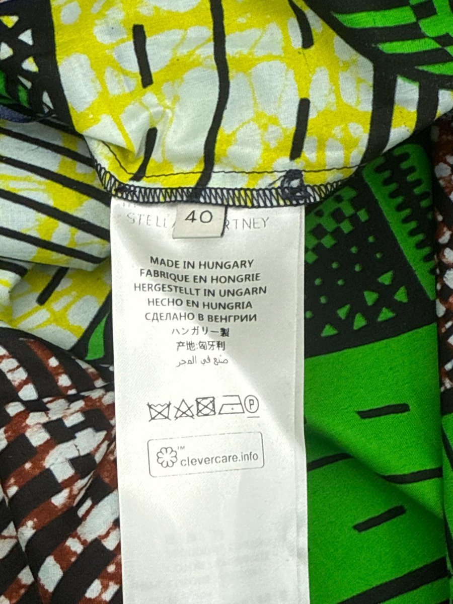 Pre - loved STELLA MCCARTNEY Green Multicolor Long Dress US4 at Reems Closet