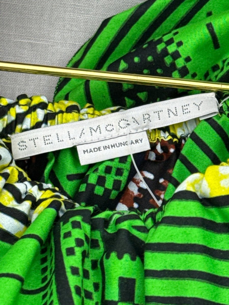 Pre - loved STELLA MCCARTNEY Green Multicolor Long Dress US4 at Reems Closet