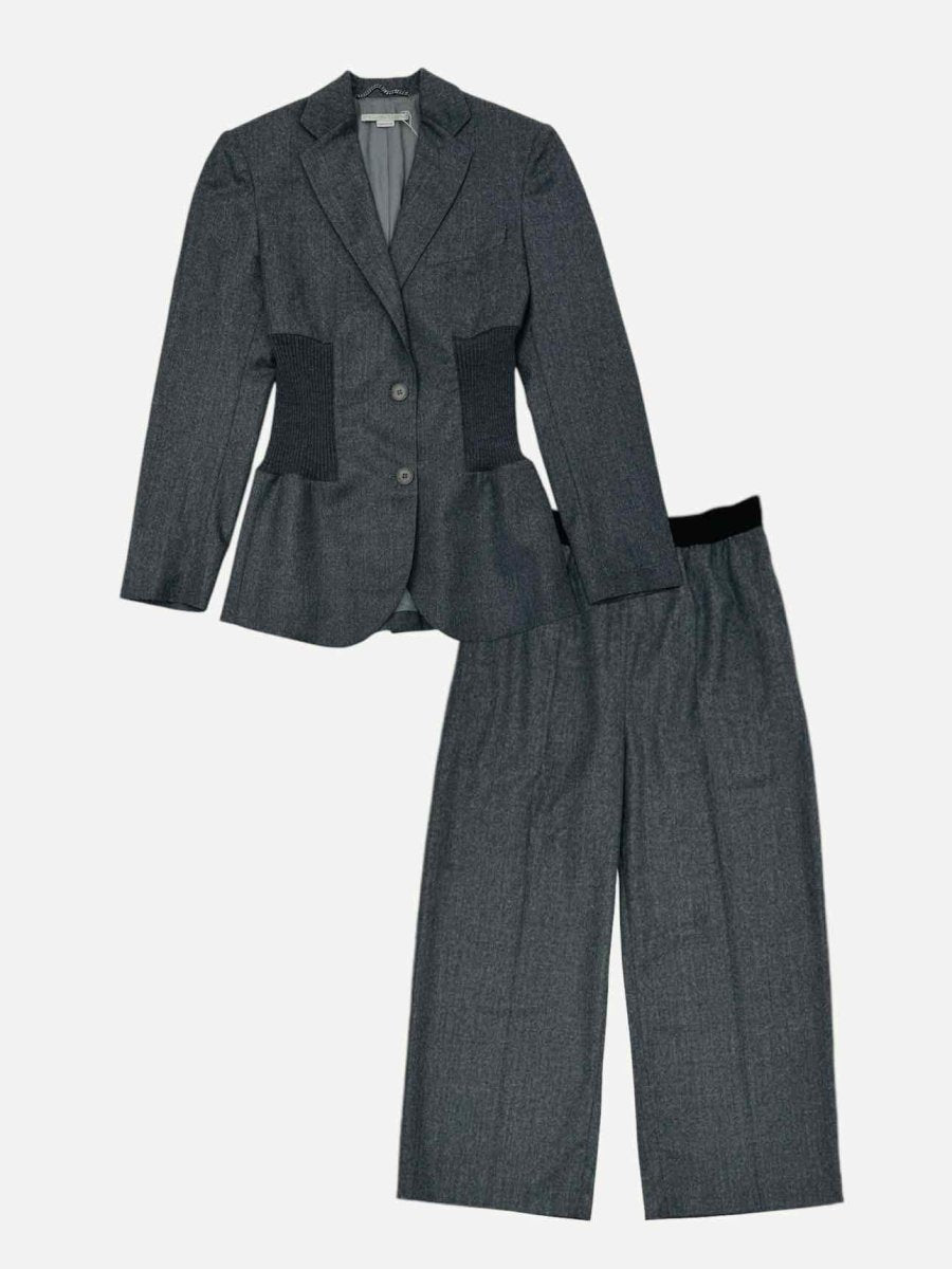 Pre - loved STELLA MCCARTNEY Grey Jacket & Pants Outfit at Reems Closet