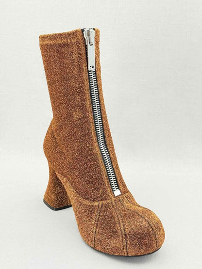 Pre - loved STELLA MCCARTNEY Groove Brown Size EU 39 Boots at Reems Closet