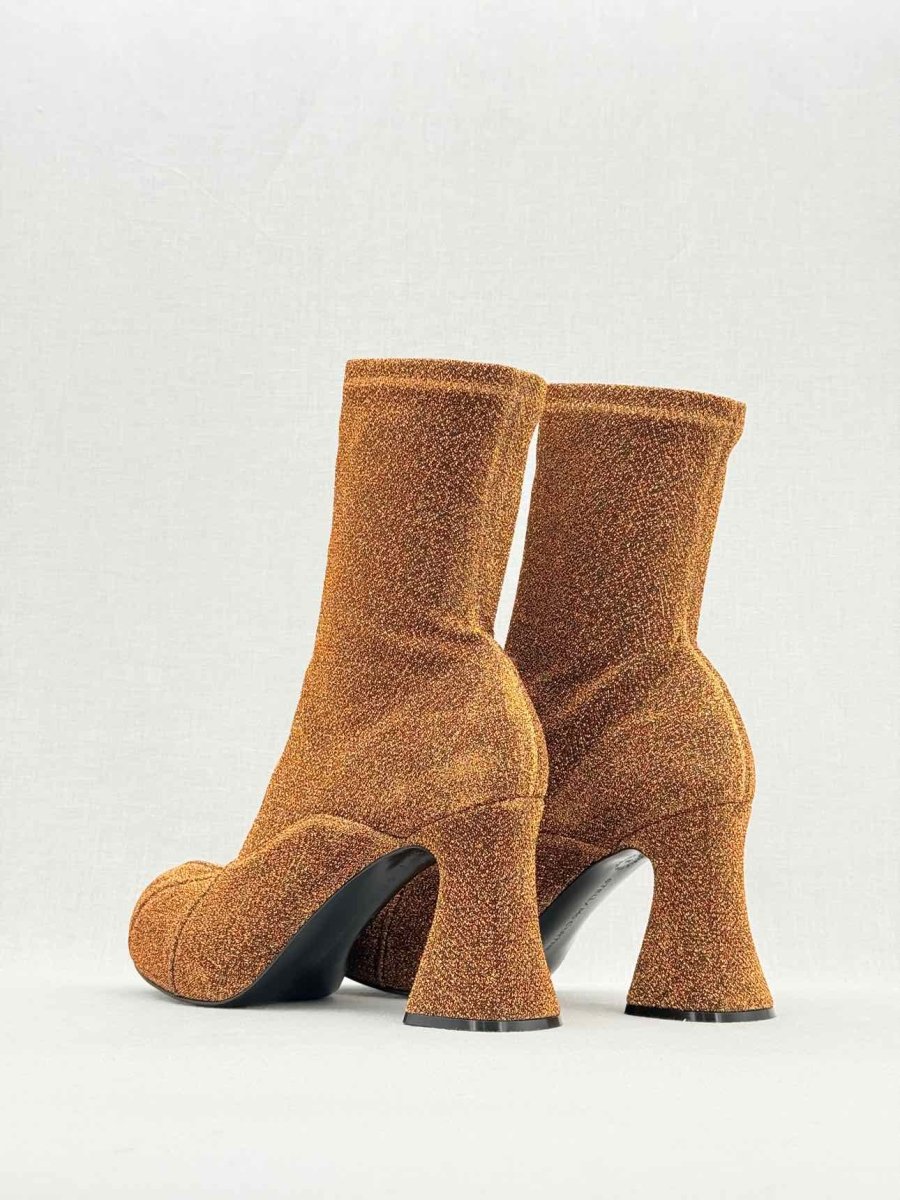 Pre - loved STELLA MCCARTNEY Groove Brown Size EU 39 Boots at Reems Closet