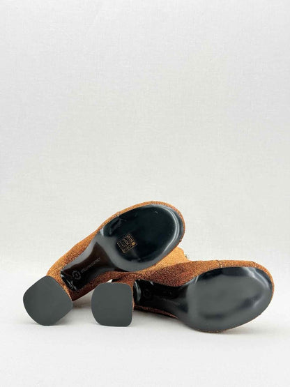 Pre - loved STELLA MCCARTNEY Groove Brown Size EU 39 Boots at Reems Closet