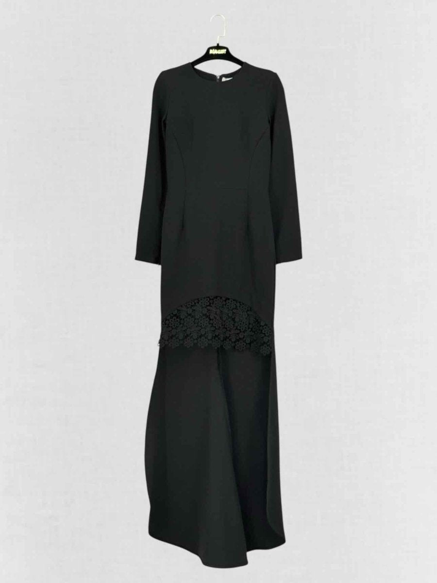 Pre - loved STELLA MCCARTNEY High Low Black Size US 4 Long Dress at Reems Closet