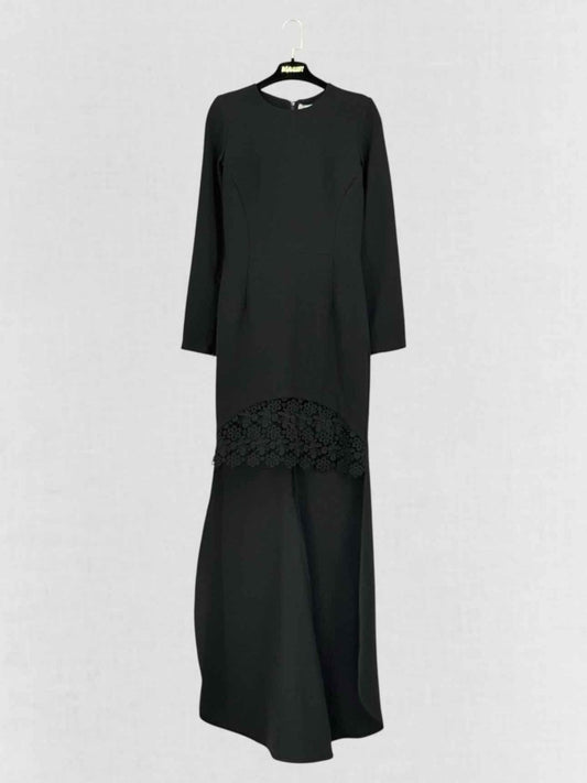 Pre - loved STELLA MCCARTNEY High Low Black Size US 4 Long Dress at Reems Closet