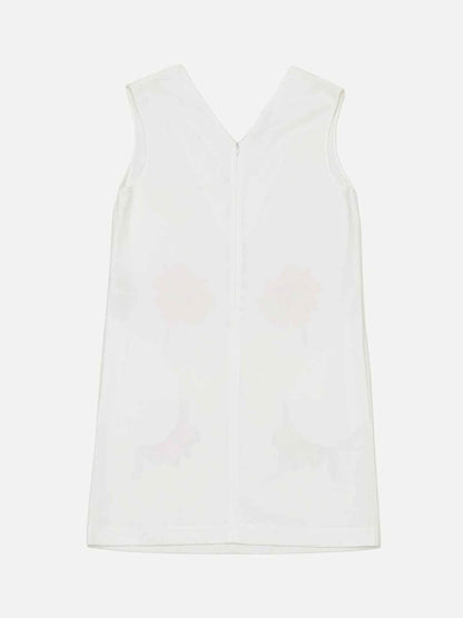 Pre - loved STELLA MCCARTNEY Mini White w/ Multicolor Short Dress at Reems Closet