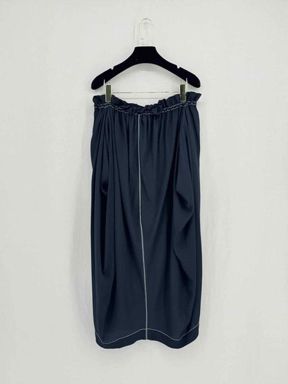 Pre - loved STELLA MCCARTNEY Navy Blue Size US 2 Knee Length Skirt at Reems Closet