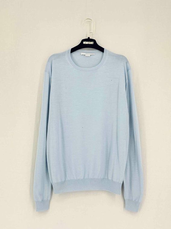 Pre-loved STELLA MCCARTNEY Pale Blue Size Large Sweater at Reems Closet