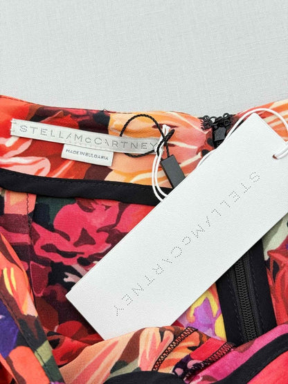 Pre - loved STELLA MCCARTNEY Red Multicolor Floral Size US 4 Pants at Reems Closet