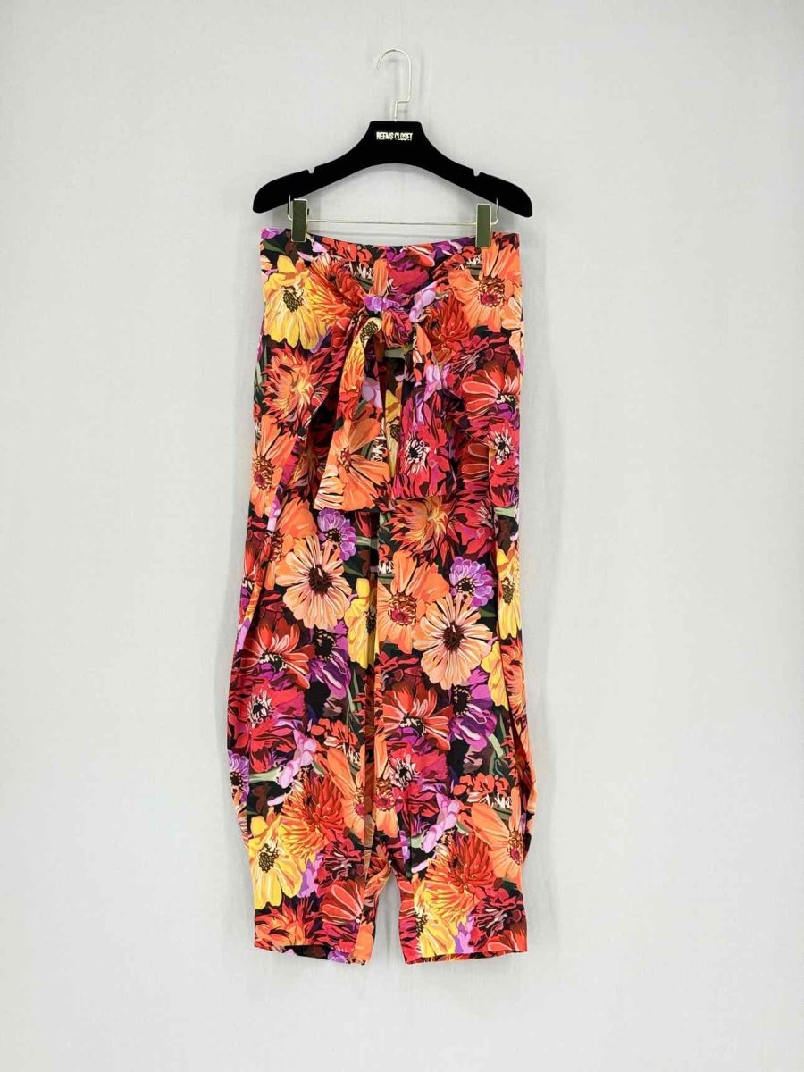 Pre - loved STELLA MCCARTNEY Red Multicolor Floral Size US 4 Pants at Reems Closet