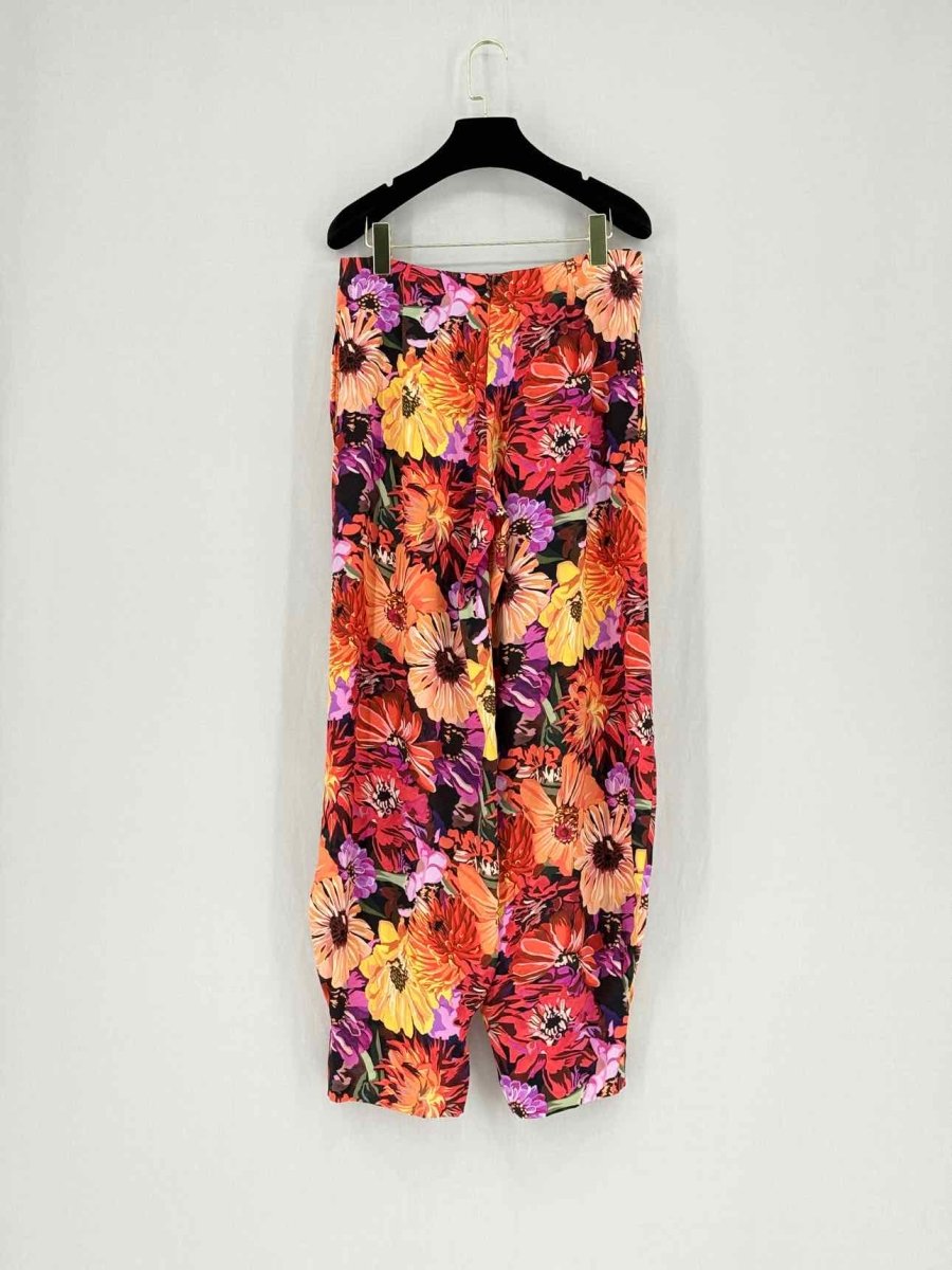 Pre - loved STELLA MCCARTNEY Red Multicolor Floral Size US 4 Pants at Reems Closet