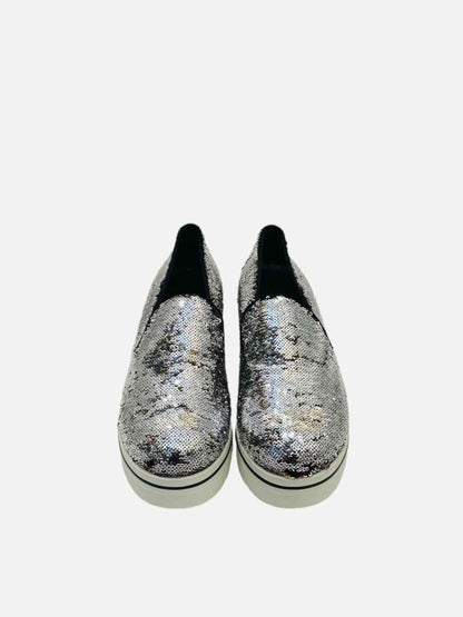 Pre - loved STELLA MCCARTNEY Silver Sneakers 40 at Reems Closet