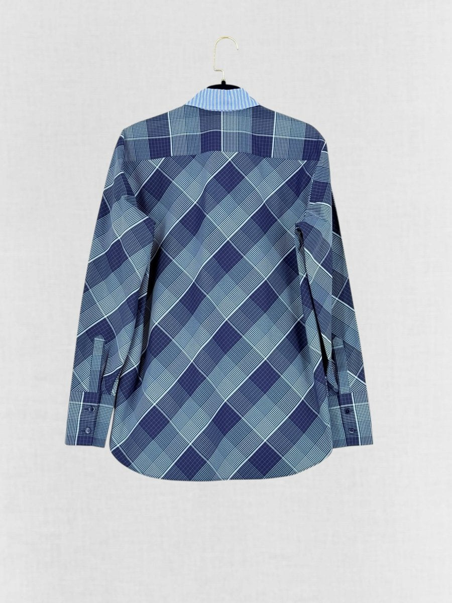 Pre - loved STELLA MCCARTNEY Sloane Blue & White Size US 2 Shirt at Reems Closet