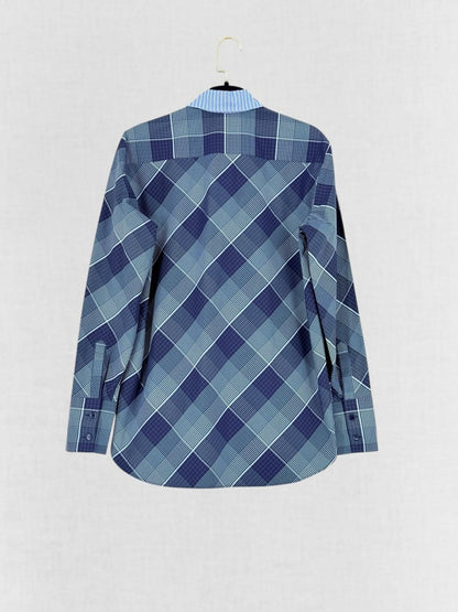 Pre - loved STELLA MCCARTNEY Sloane Blue & White Size US 2 Shirt at Reems Closet