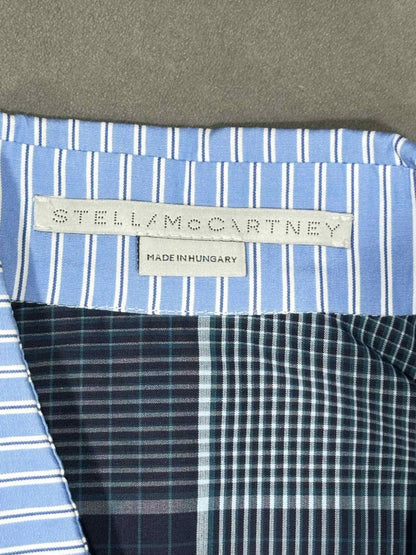 Pre - loved STELLA MCCARTNEY Sloane Blue & White Size US 2 Shirt at Reems Closet