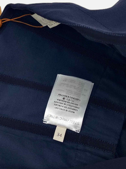 Pre - loved STELLA MCCARTNEY Tube Navy Blue Size US 2 Midi Dress at Reems Closet