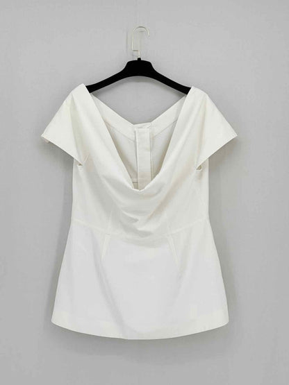 Pre - loved STELLA MCCARTNEY White Size US 14 Blouse at Reems Closet