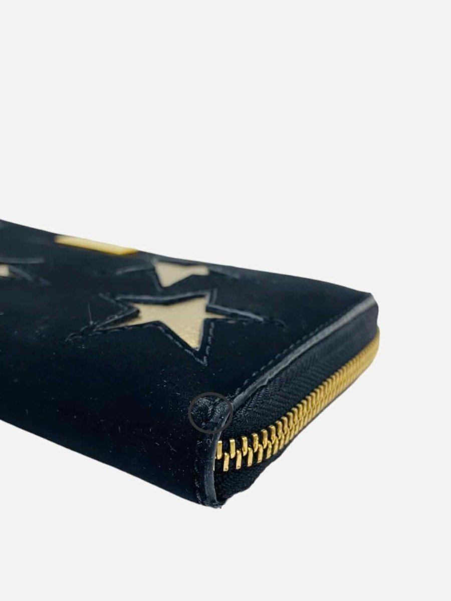 Pre - loved STELLA MCCARTNEY Zip Around Black Continental Wallet at Reems Closet