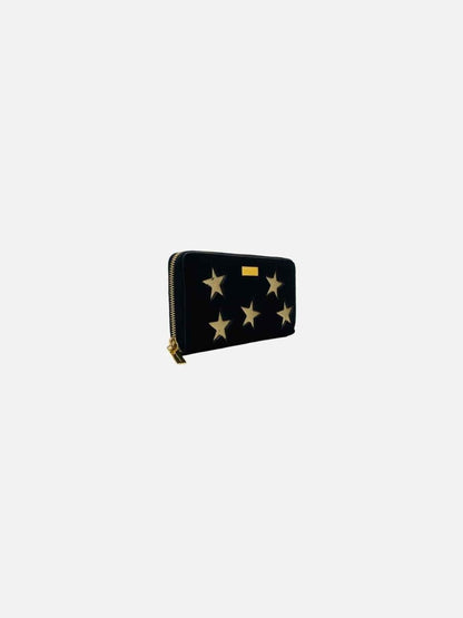 Pre - loved STELLA MCCARTNEY Zip Around Black Continental Wallet at Reems Closet