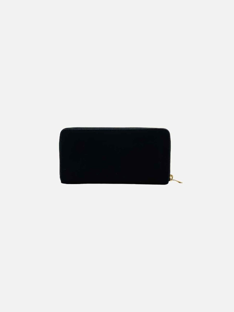 Pre - loved STELLA MCCARTNEY Zip Around Black Continental Wallet at Reems Closet