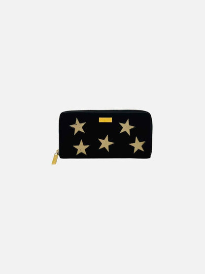 Pre - loved STELLA MCCARTNEY Zip Around Black Continental Wallet at Reems Closet