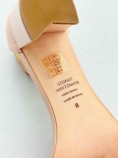 Pre - loved STUART WEITZMAN Ash Pink Size EU 38 Heeled Sandals at Reems Closet