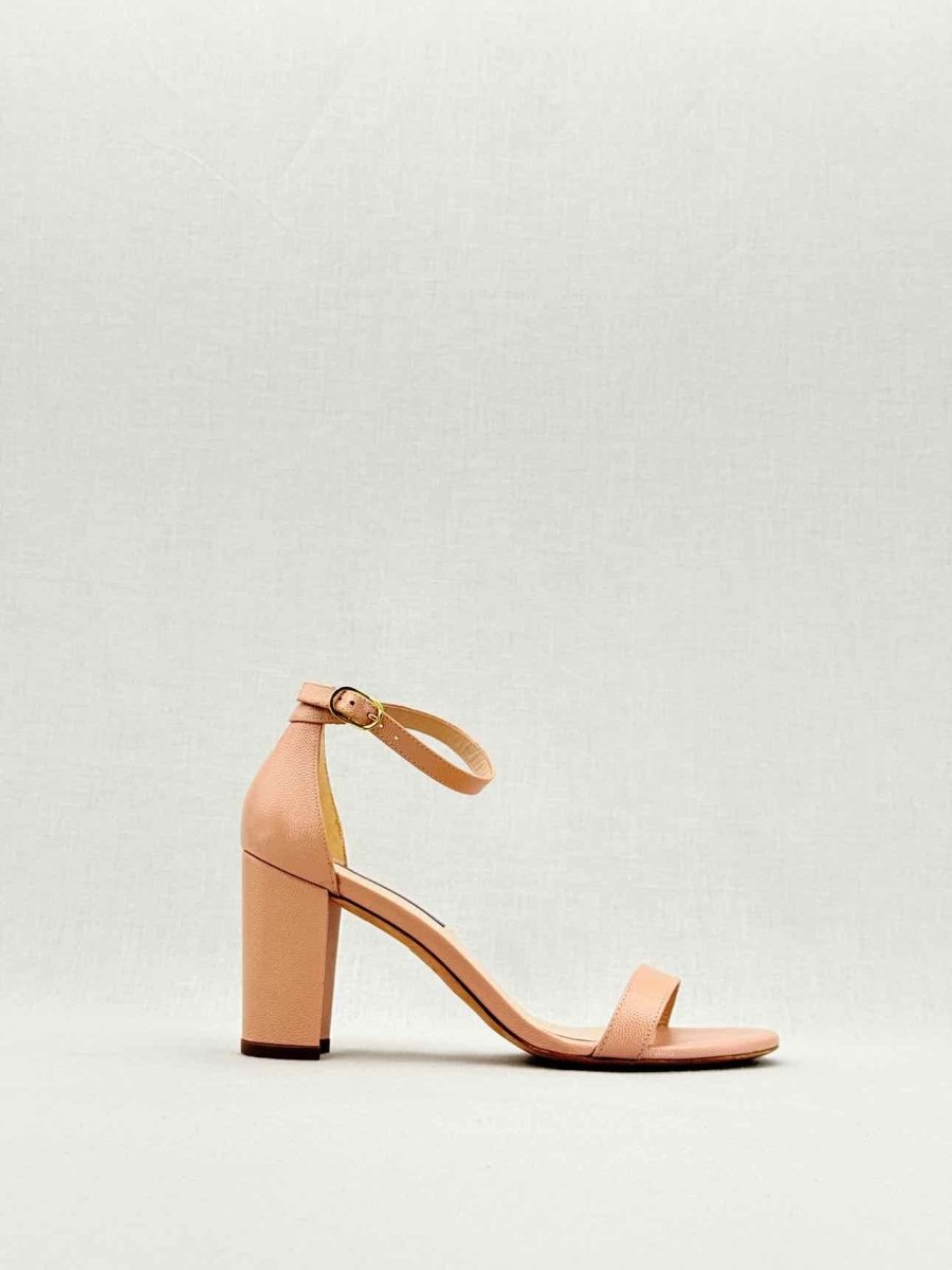 Pre - loved STUART WEITZMAN Ash Pink Size EU 38 Heeled Sandals at Reems Closet