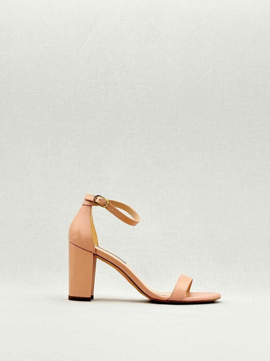 Pre - loved STUART WEITZMAN Ash Pink Size EU 38 Heeled Sandals at Reems Closet