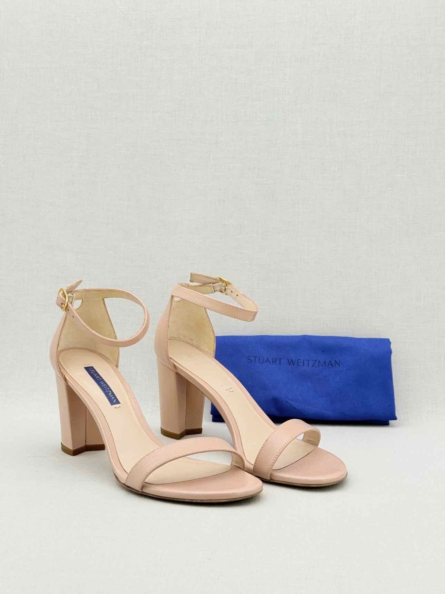 Pre - loved STUART WEITZMAN Ash Pink Size EU 38 Heeled Sandals at Reems Closet