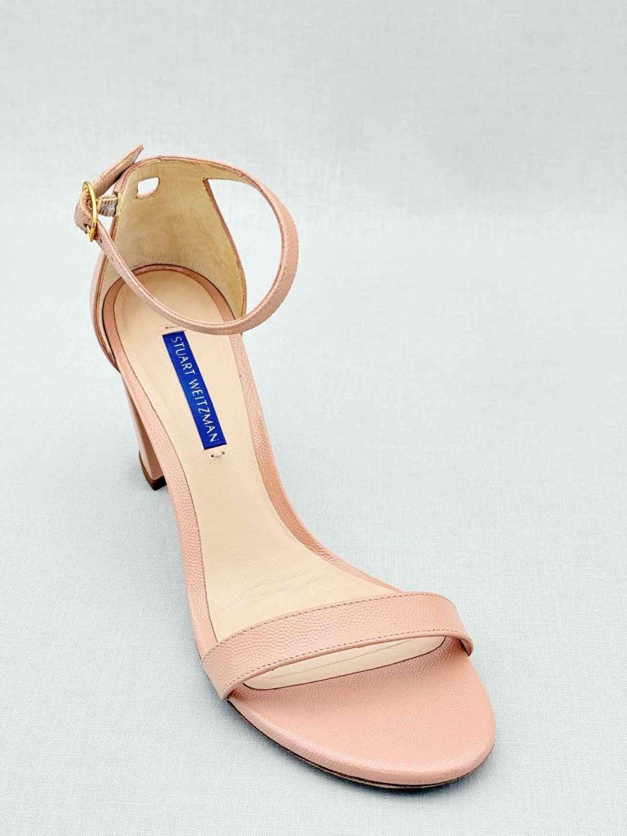 Pre - loved STUART WEITZMAN Ash Pink Size EU 38 Heeled Sandals at Reems Closet