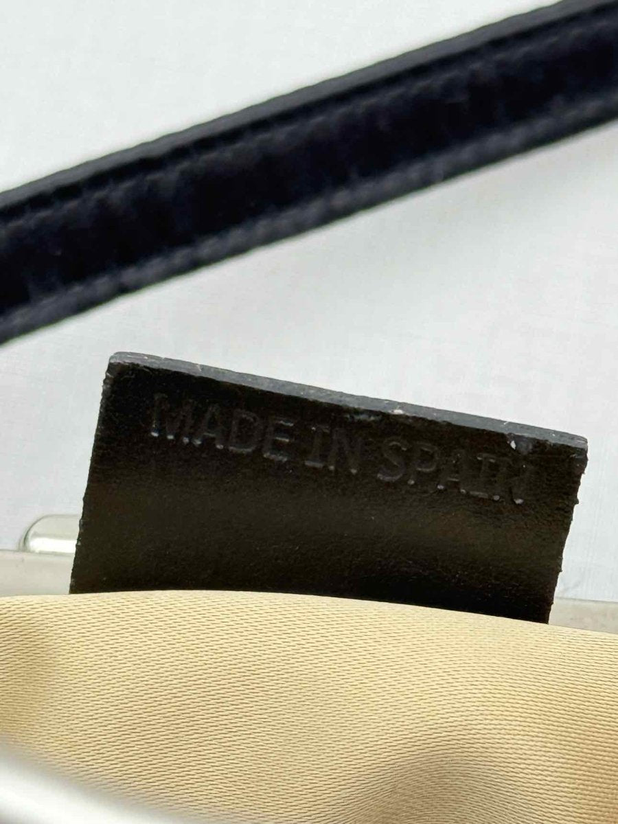 Pre - loved STUART WEITZMAN Black Clutch at Reems Closet