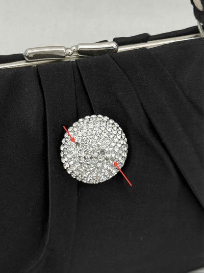 Pre - loved STUART WEITZMAN Black Clutch at Reems Closet