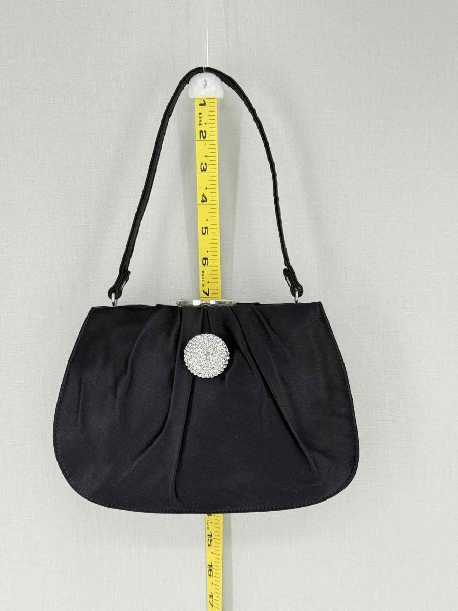 Pre - loved STUART WEITZMAN Black Clutch at Reems Closet