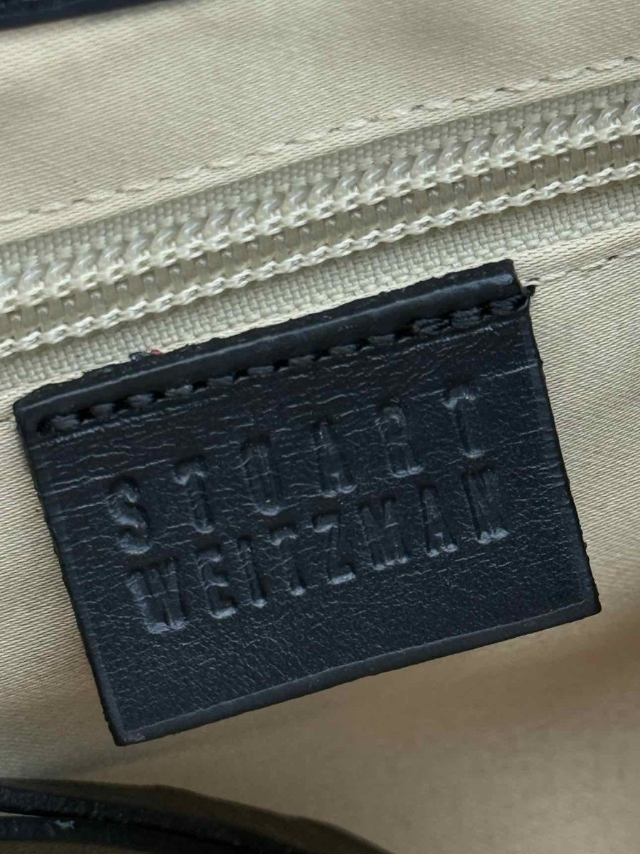 Pre - loved STUART WEITZMAN Black Clutch at Reems Closet
