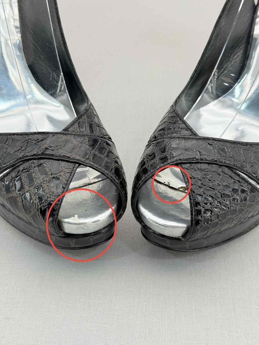 Pre - loved STUART WEITZMAN Black Size EU 37 Heeled Sandals at Reems Closet